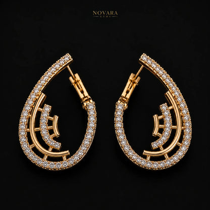 Imperia Zircon Teardrop Earrings