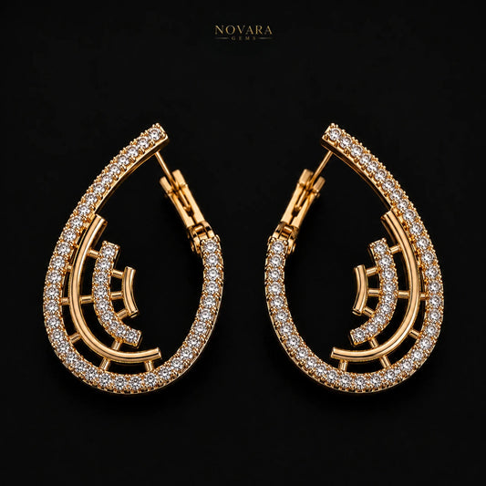 Imperia Zircon Teardrop Earrings