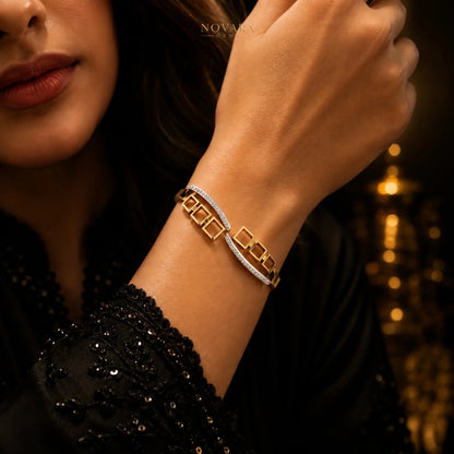 Imperial Geometry Crystal Bracelet