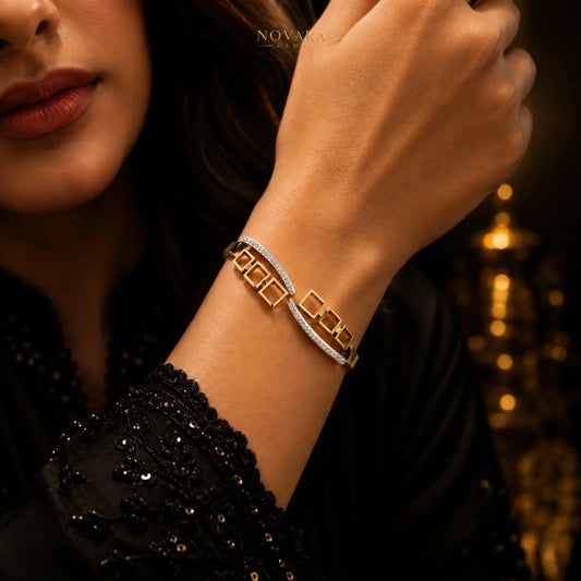 Imperial Geometry Crystal Bracelet