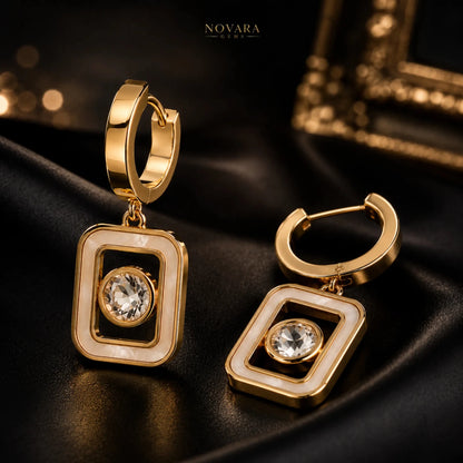 Luna Royale Zircon Drop Earrings