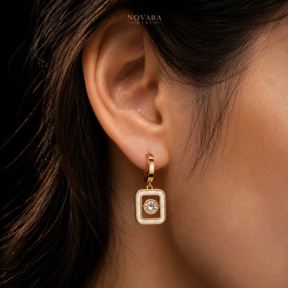 Luna Royale Zircon Drop Earrings