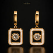Luna Royale Zircon Drop Earrings