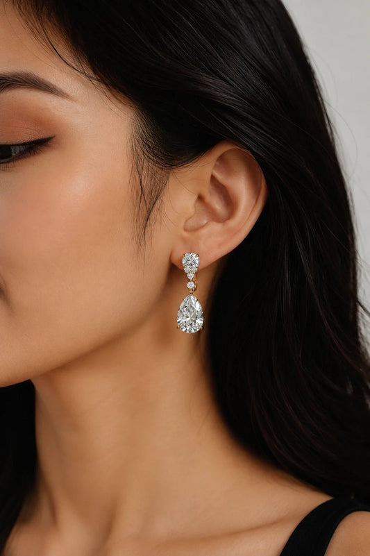 crystal drop Earrings