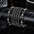Midnight Eclipse Crystal Bangle Set