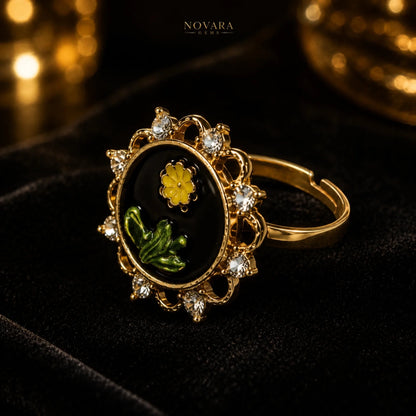 Midnight Jardin Statement Ring