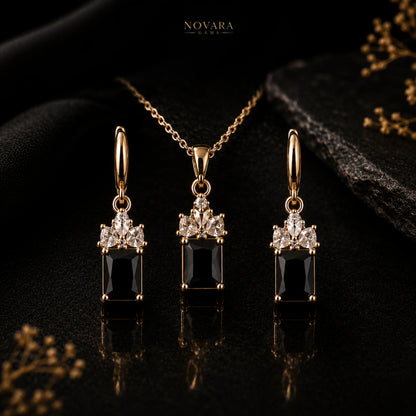 Midnight Royale Crystal Jewelry Set