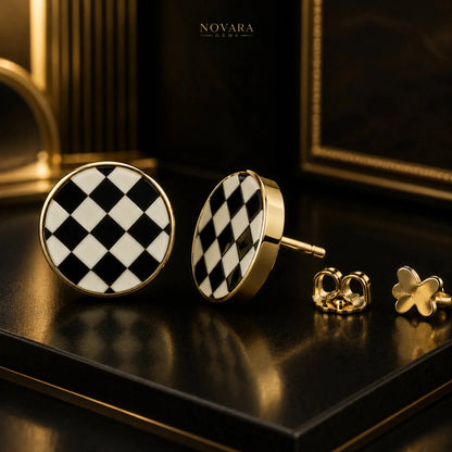 Monarch Noir Studs