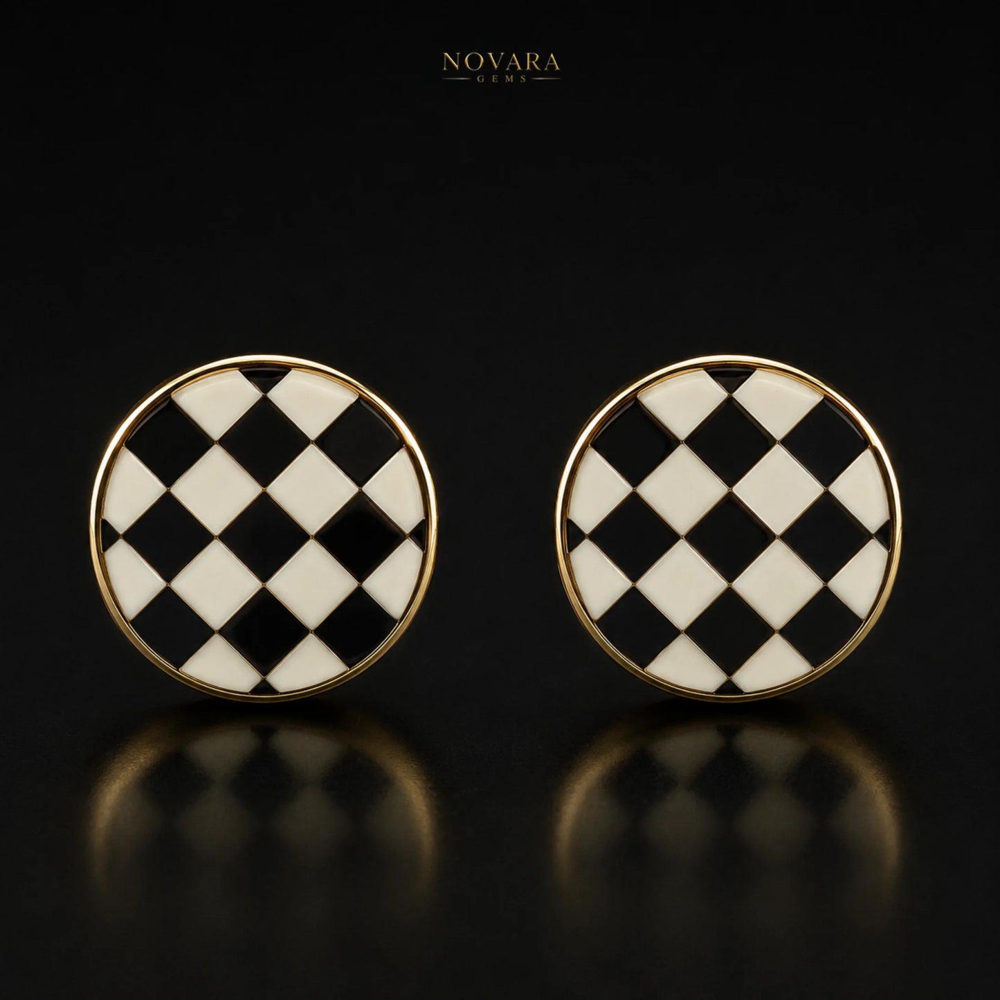 Monarch Noir Studs