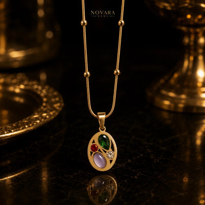 Imperial Mosaic Pendant Necklace