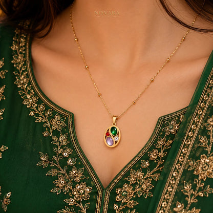 Imperial Mosaic Pendant Necklace