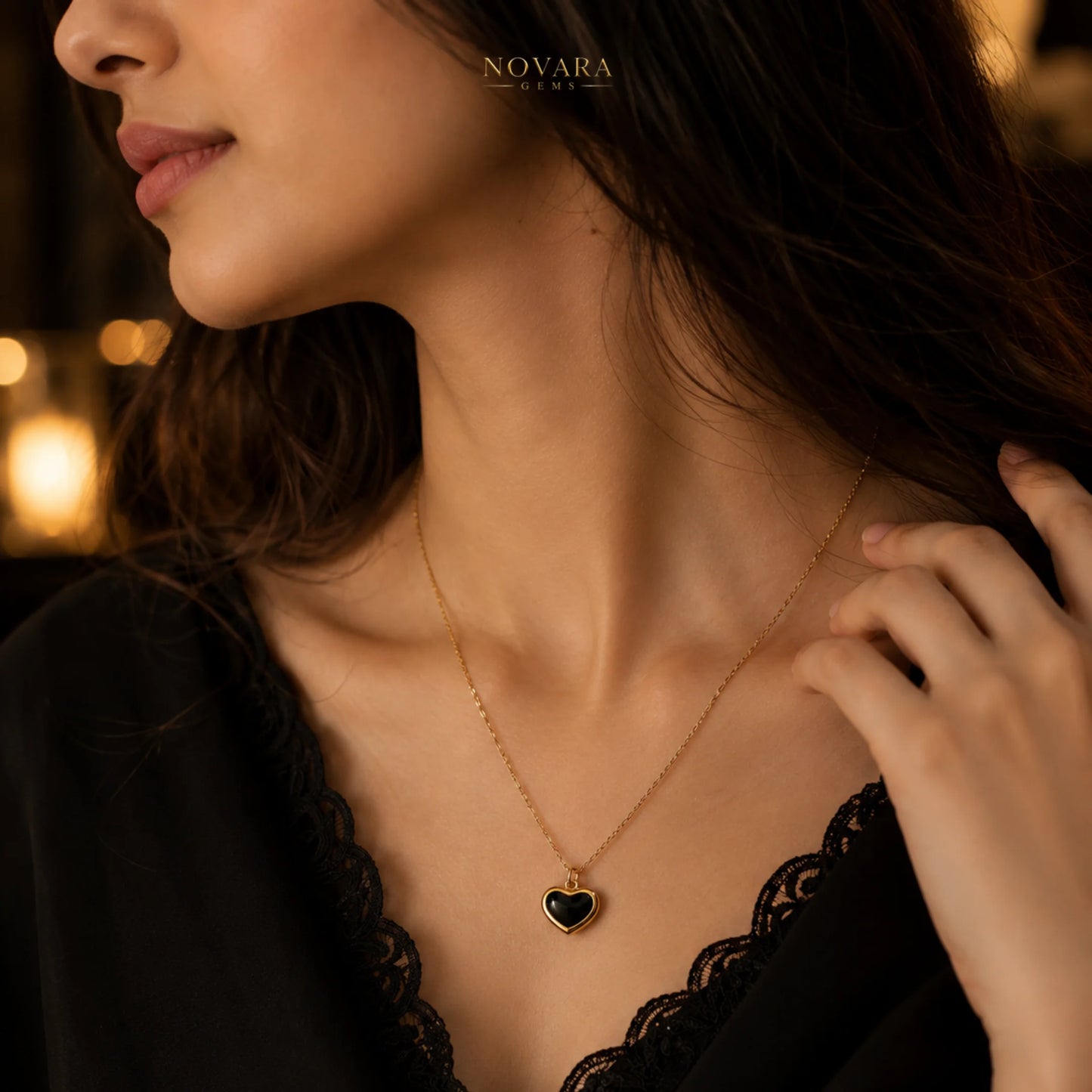 Noir Heart Necklace
