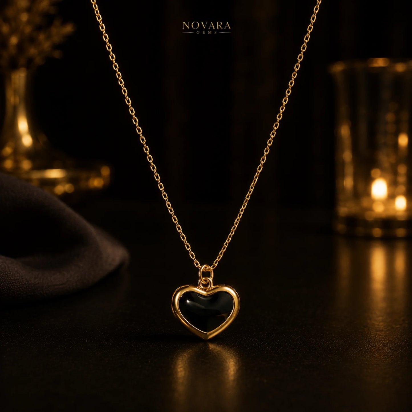 Noir Heart Necklace