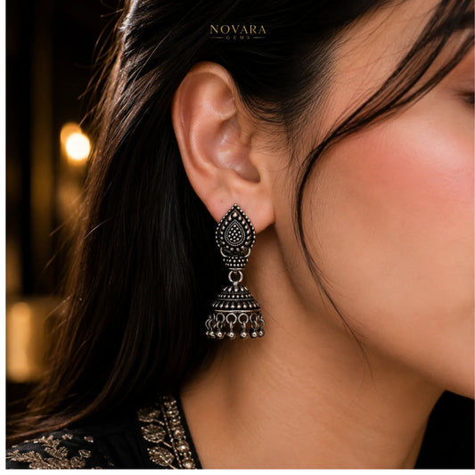 Noir Heritage Jhumka Earrings