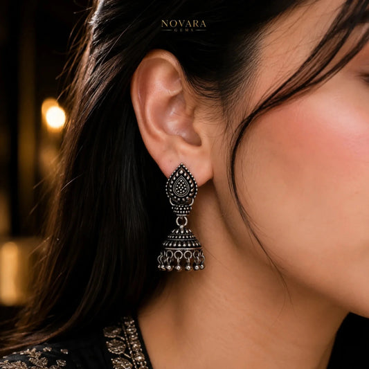Noir Heritage Jhumka Earrings