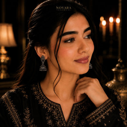 Noir Heritage Jhumka Earrings