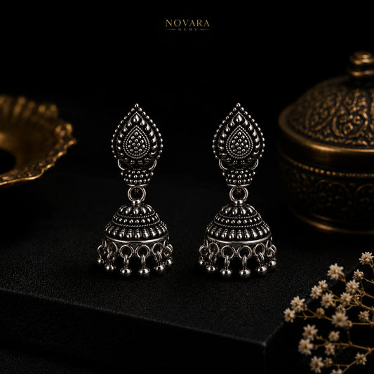 Noir Heritage Jhumka Earrings