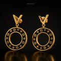 Noir Monogram Luxe Earrings