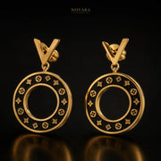 Noir Monogram Luxe Earrings