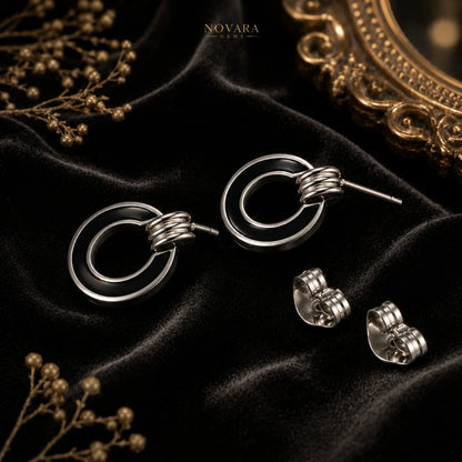 Noir Orbit Earrings