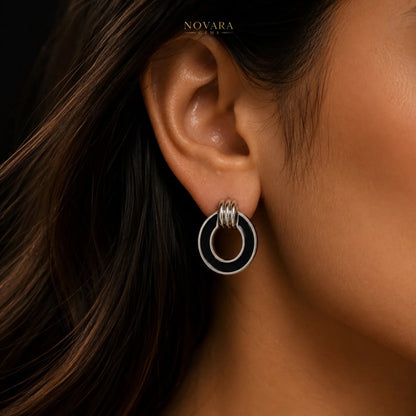 Noir Orbit Earrings