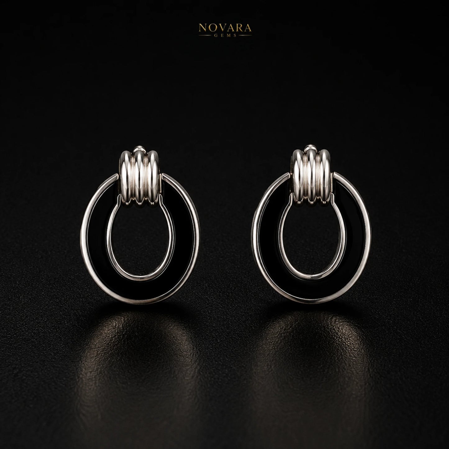 Noir Orbit Earrings