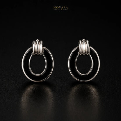 Noir Orbit Earrings