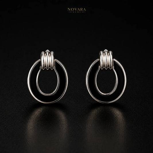 Noir Orbit Earrings