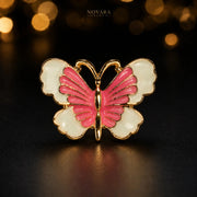 Noir Papillon Ring