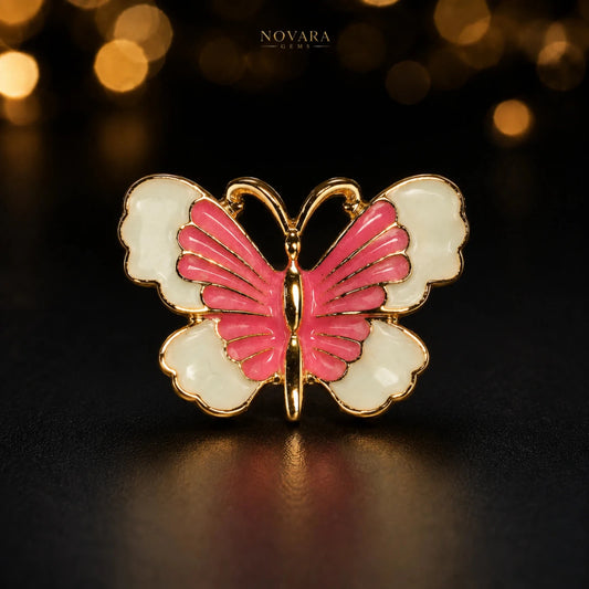 Noir Papillon Ring