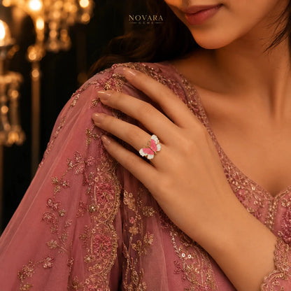 Noir Papillon Ring