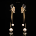 Noir Pearl Cascade Earrings