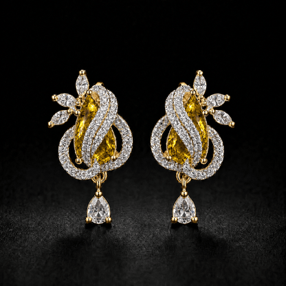 Aurelia Ruby Teardrop Earrings