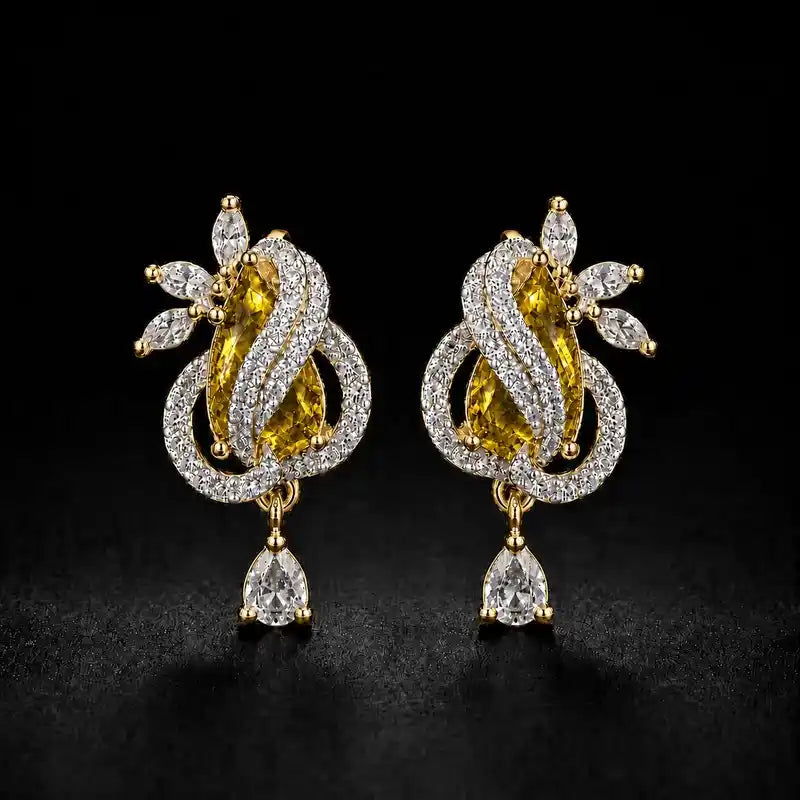 Aurelia Ruby Teardrop Earrings