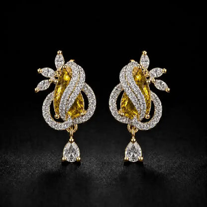 Aurelia Ruby Teardrop Earrings