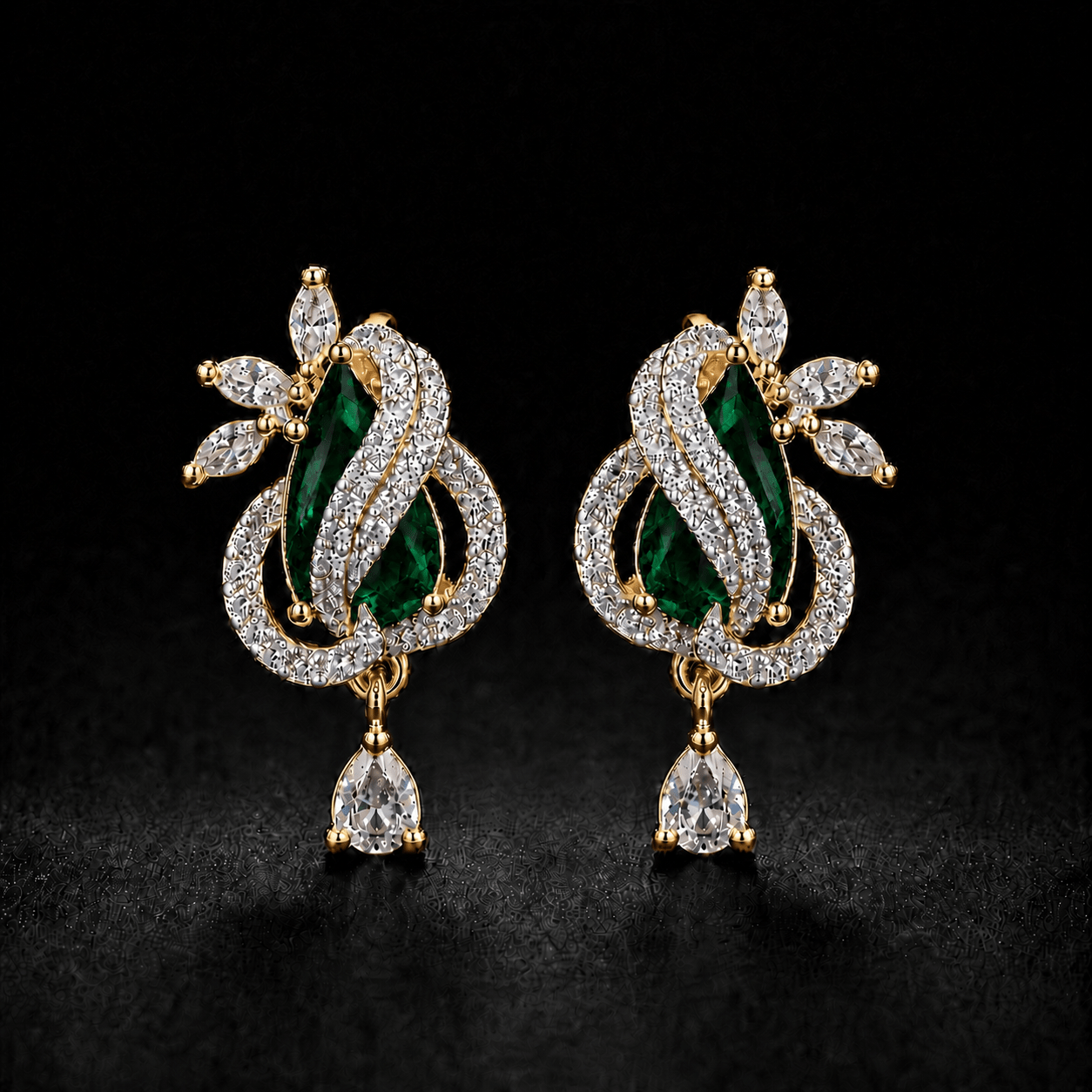 Aurelia Ruby Teardrop Earrings