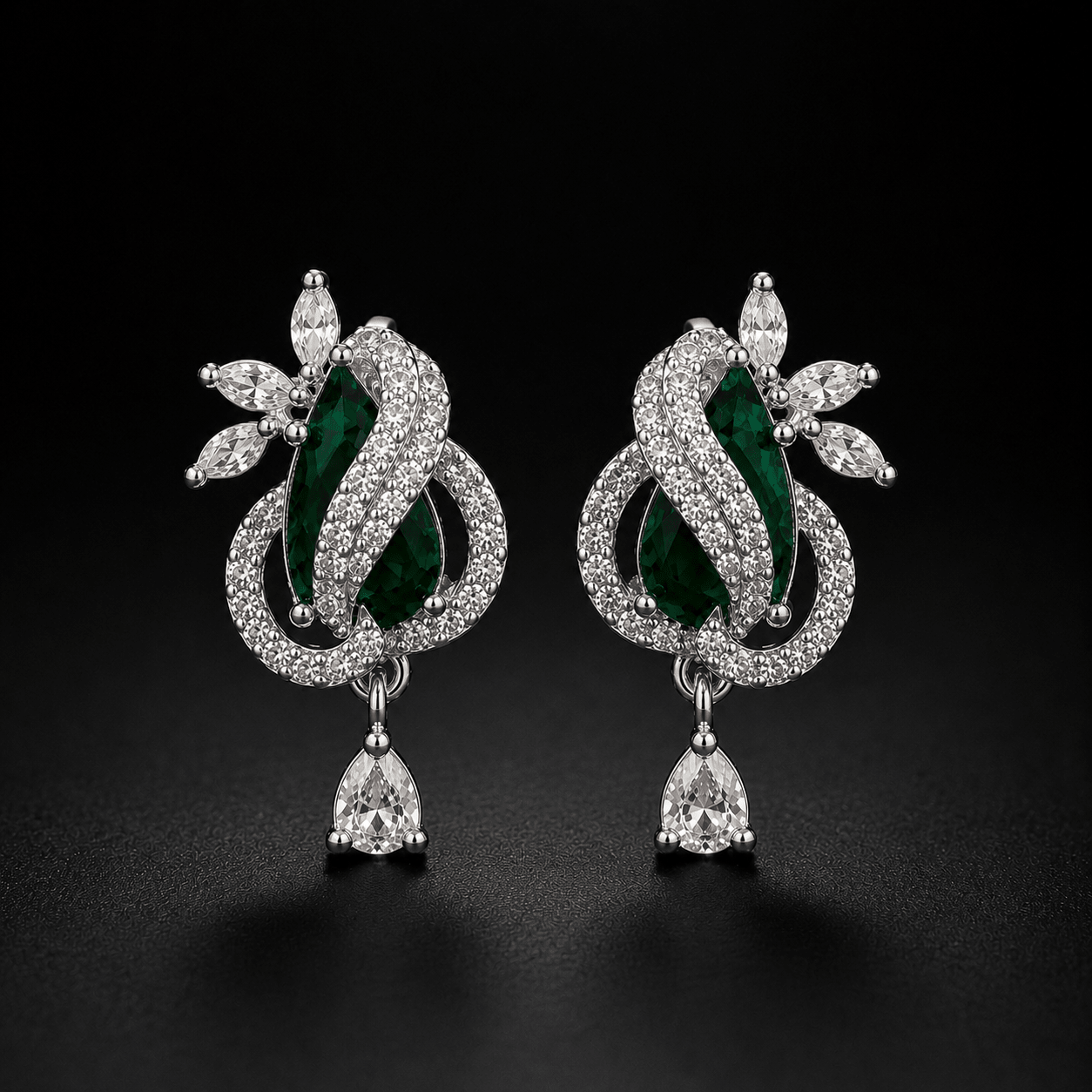 Aurelia Ruby Teardrop Earrings