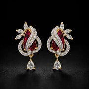 Aurelia Ruby Teardrop Earrings