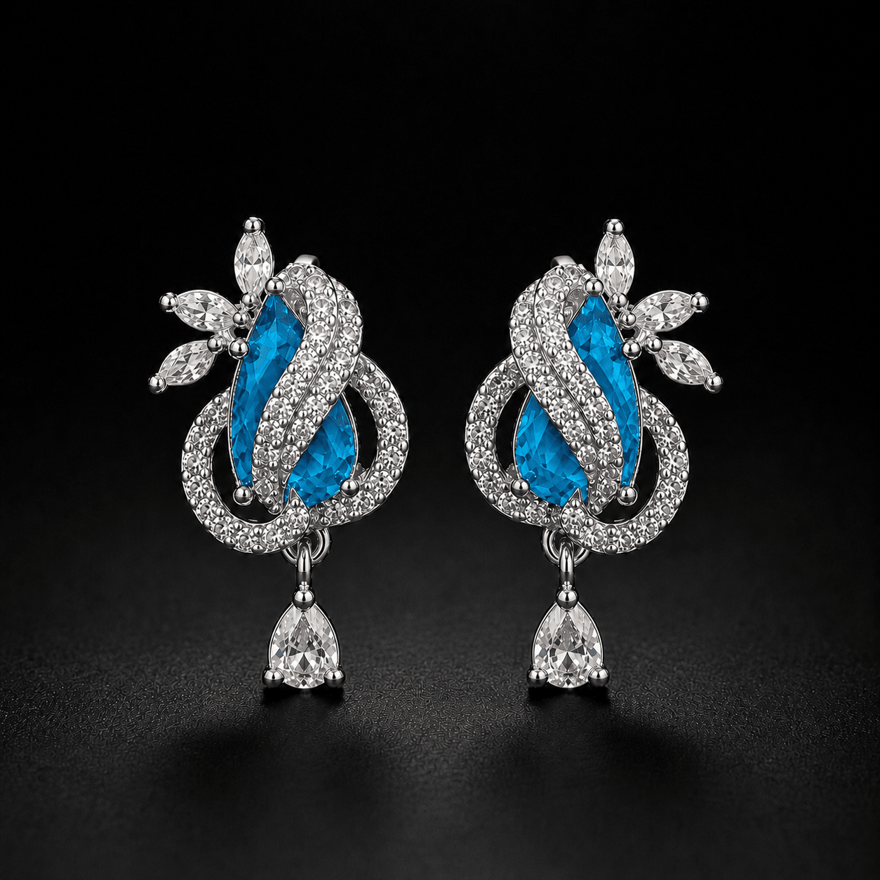 Aurelia Ruby Teardrop Earrings