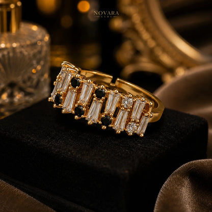 Celeste Baguette Zircon Ring – Adjustable