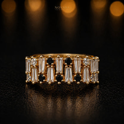 Celeste Baguette Zircon Ring – Adjustable
