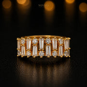 Celeste Baguette Zircon Ring – Adjustable