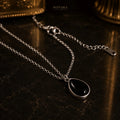 Obsidian Drop Necklace