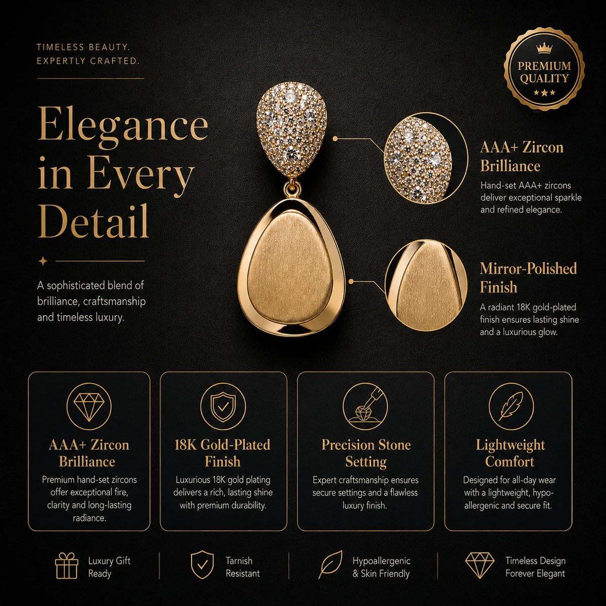 Orélisse Teardrop Earrings