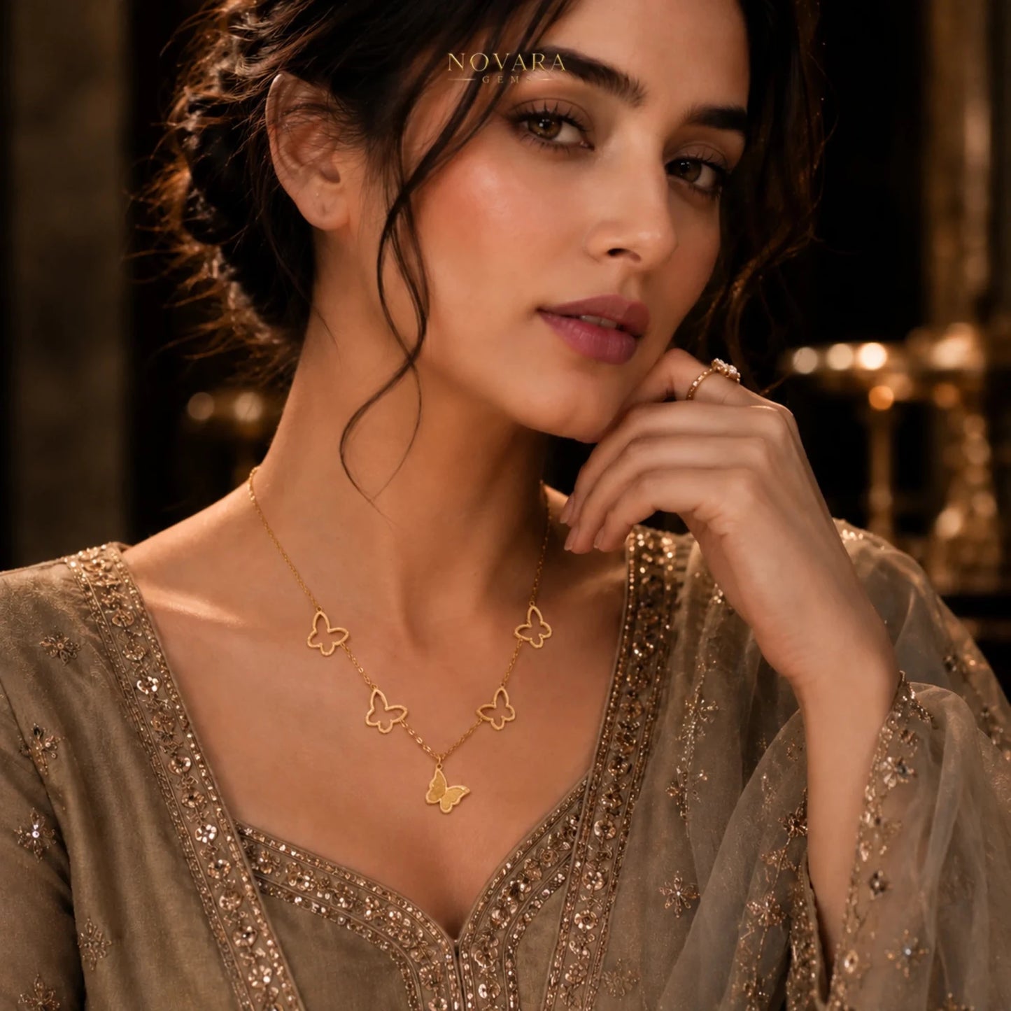 Papillon d'Or Necklace