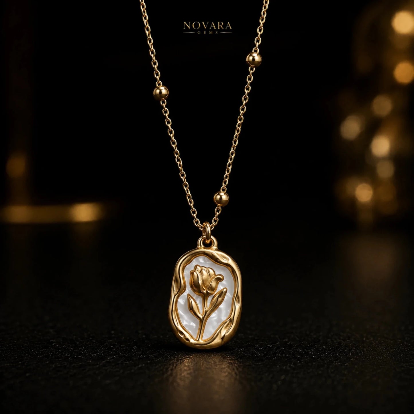 Pearl Bloom Pendant Necklace