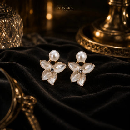 Pearl Blossom Elegance Studs