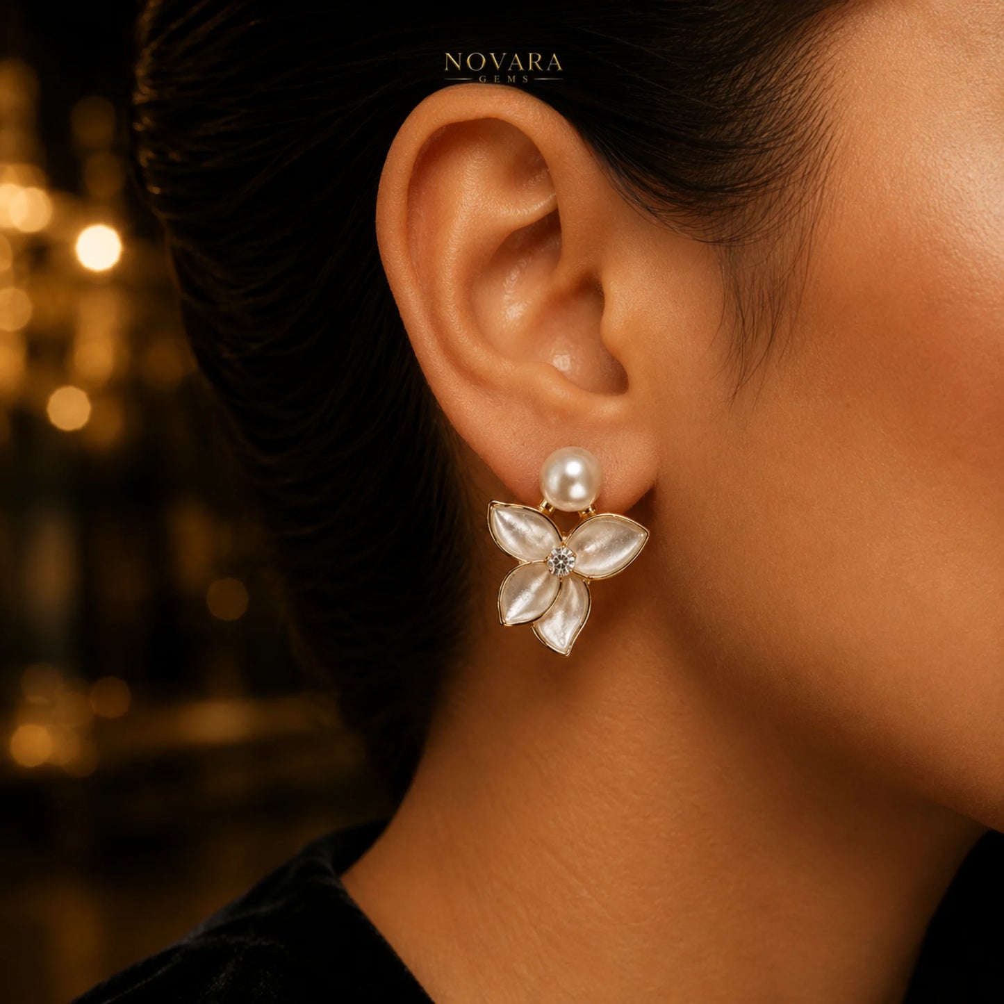 Pearl Blossom Elegance Studs