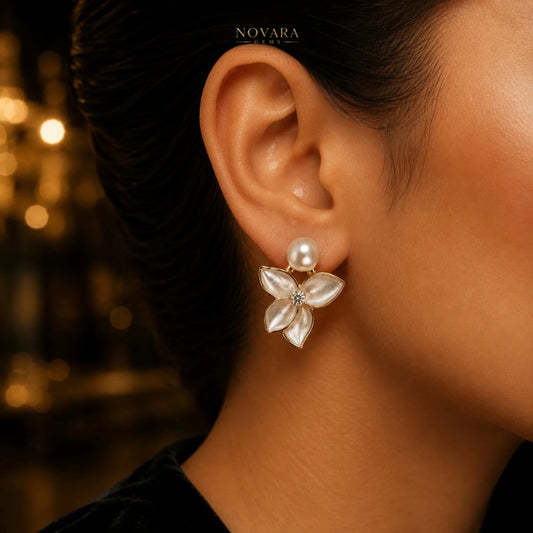 Pearl Blossom Elegance Studs