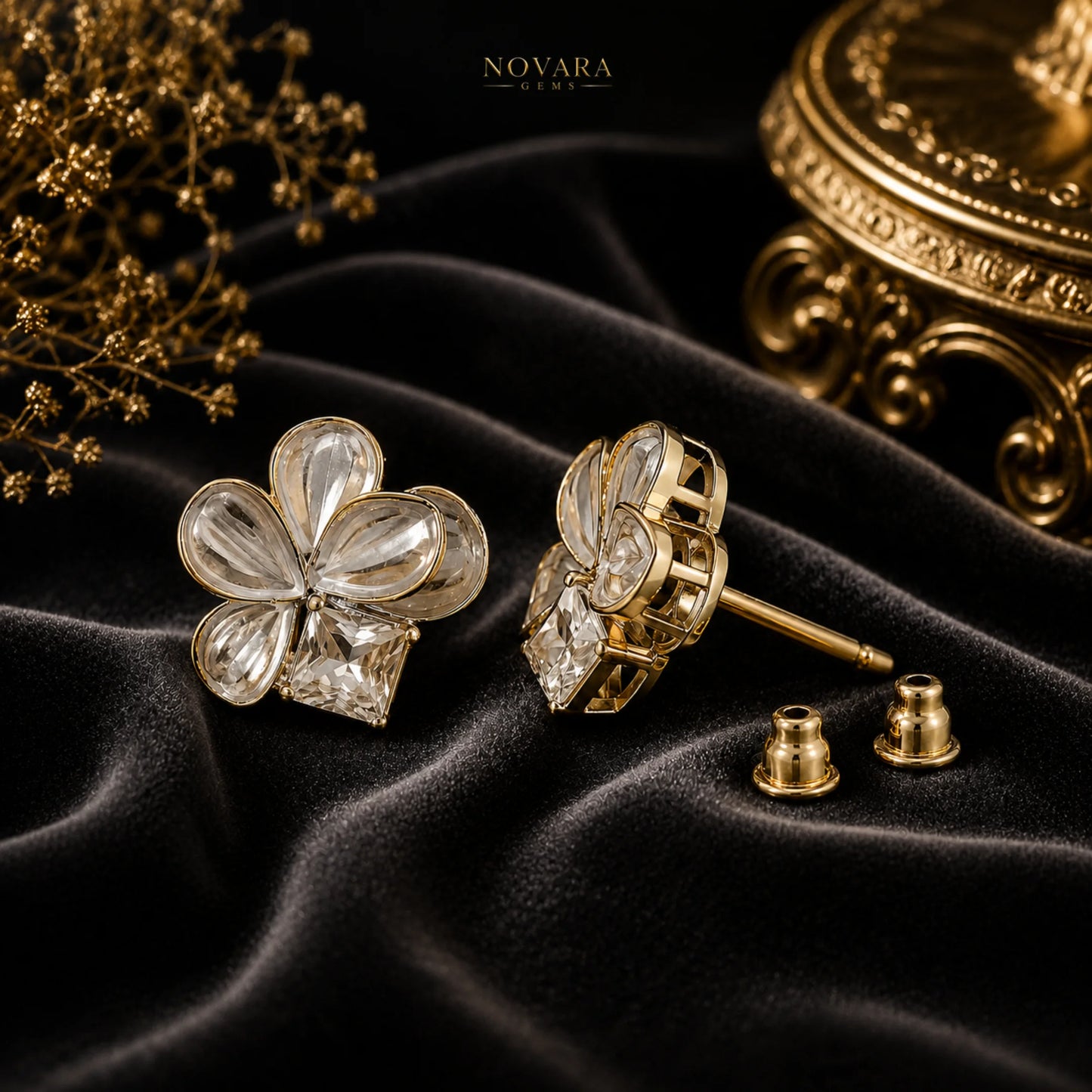 Perla Fleur Studs